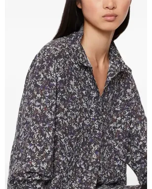 Marc O'Polo 花柄プリント ボタンアップシャツ - Blue - サムネイル3