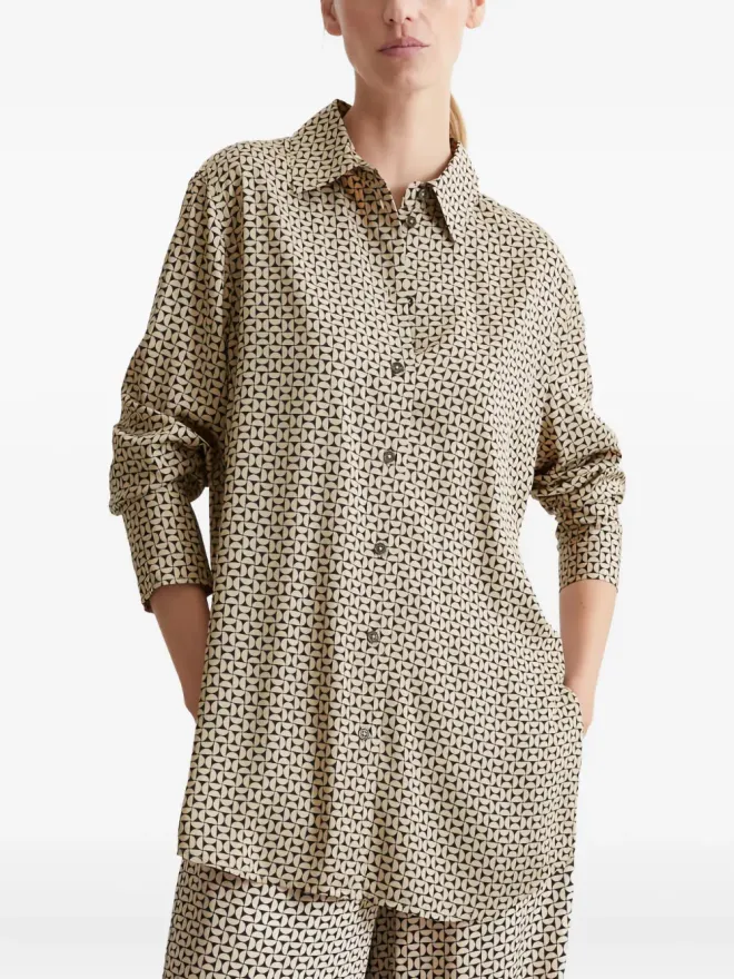 Marc O'Polo Marc O'Polo パターン柄ボタンアップシャツの商品画像