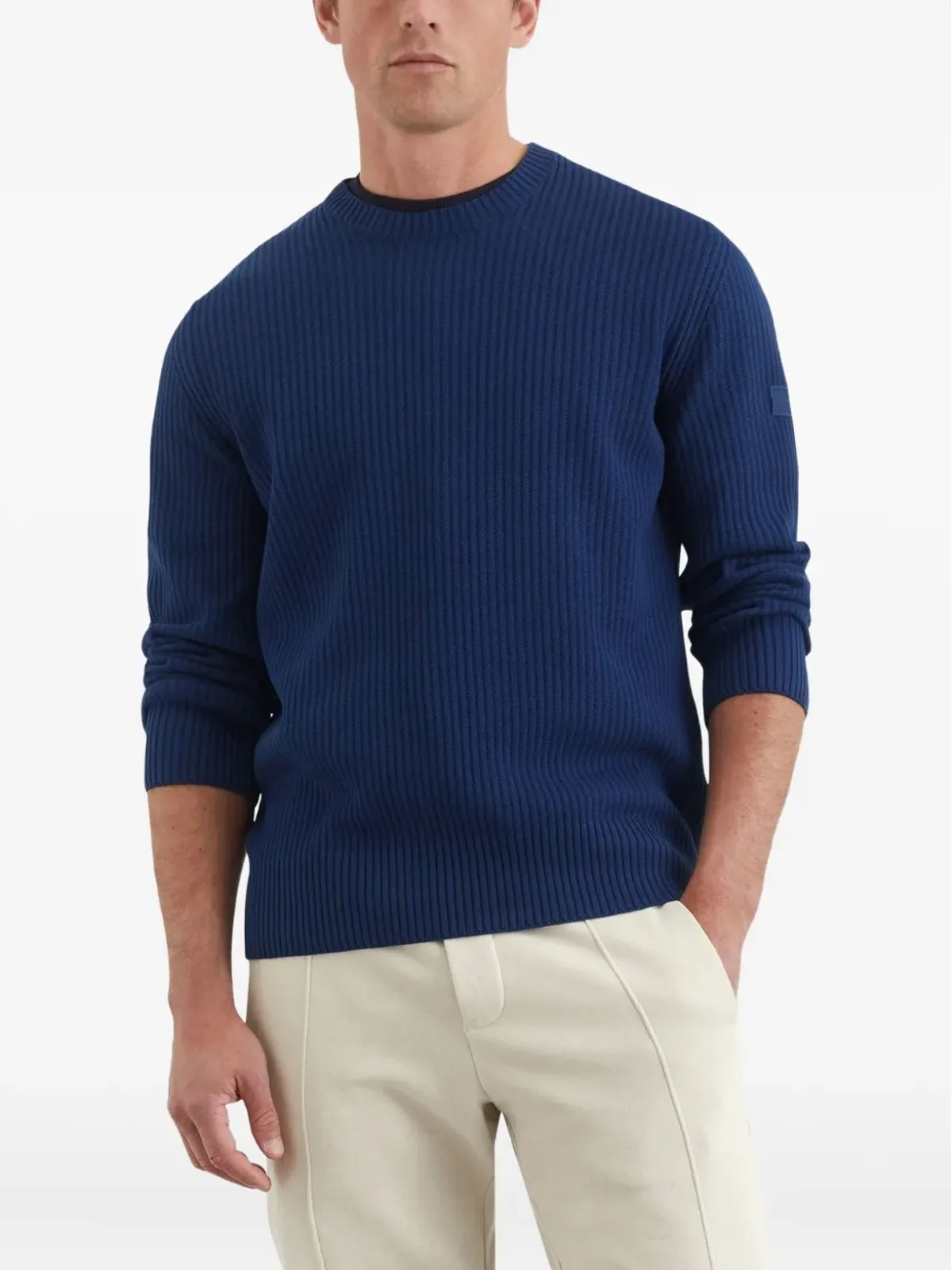 Marc O'Polo リブ編みクルーネックセーター - 画像2