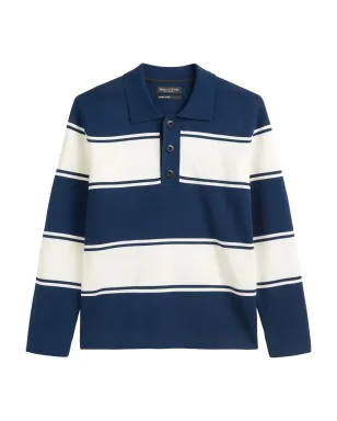 Marc O'Polo ストライプ柄長袖ポロシャツ - サムネイル1