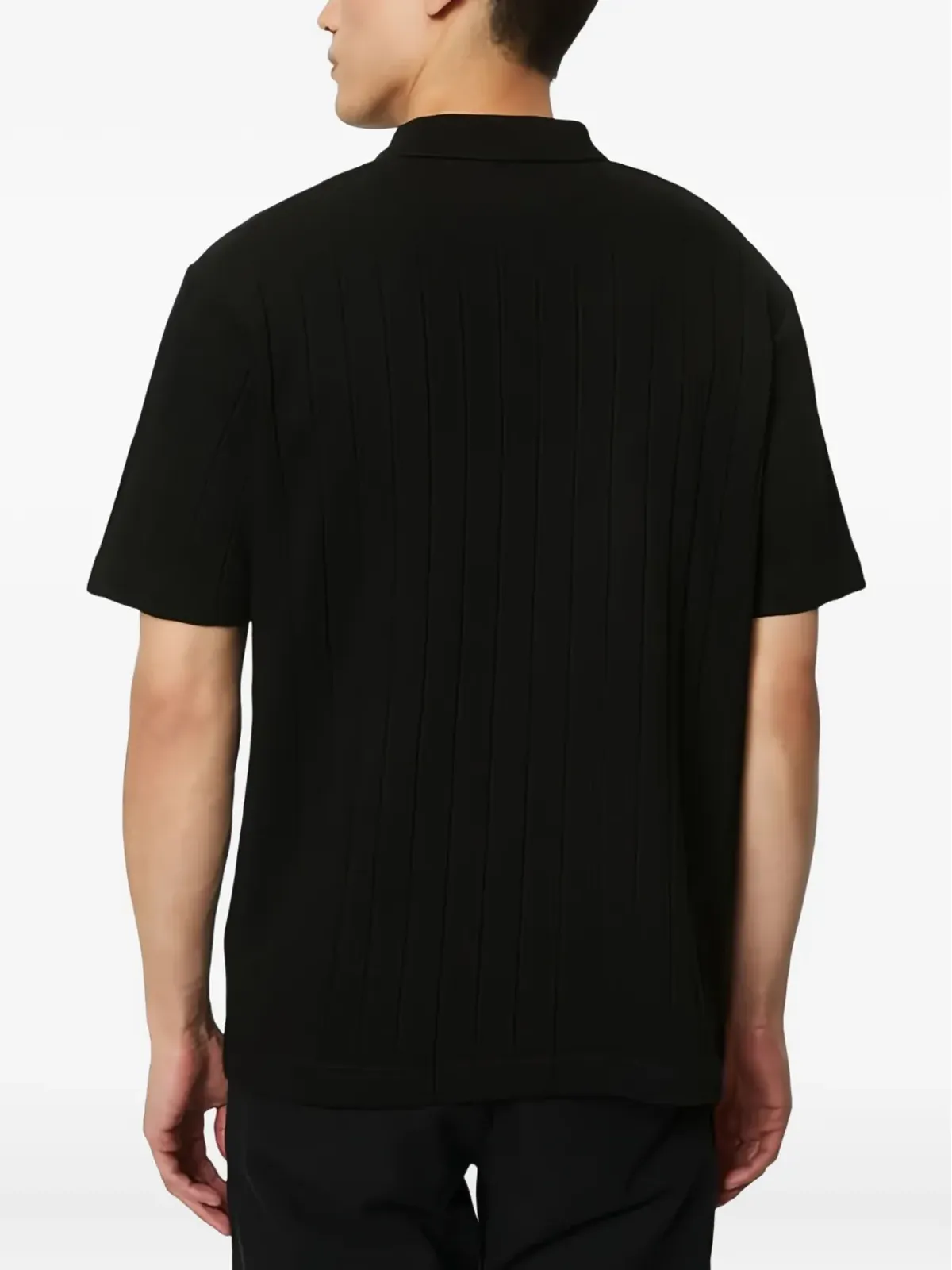 Marc O'Polo リブ編みの半袖ポロシャツ - 画像3