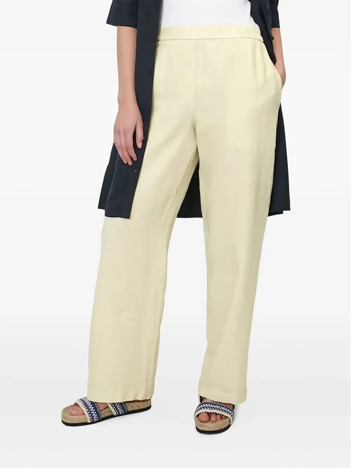 Marc O'Polo エラスティック入りパンツ - イエロー - 画像2