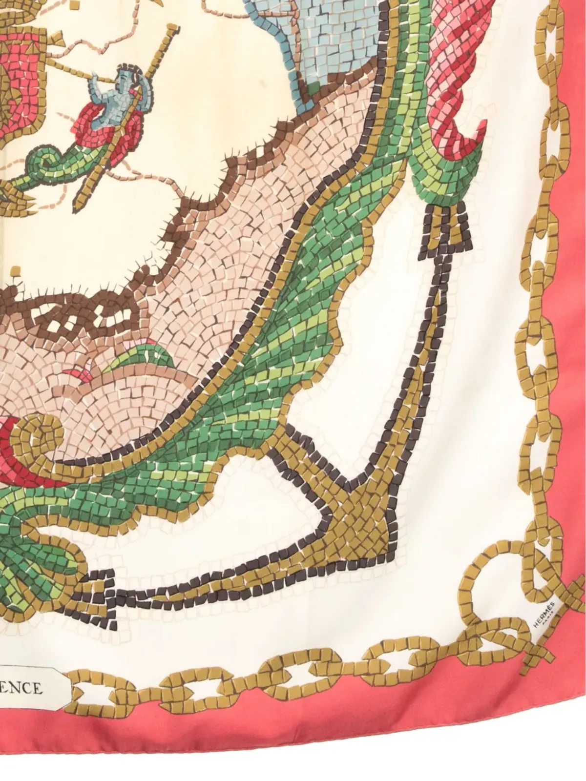 Hermès ビンテージ Hugo Grygkar 1958 La Provincia スカーフ - ニュートラルカラー - 画像4