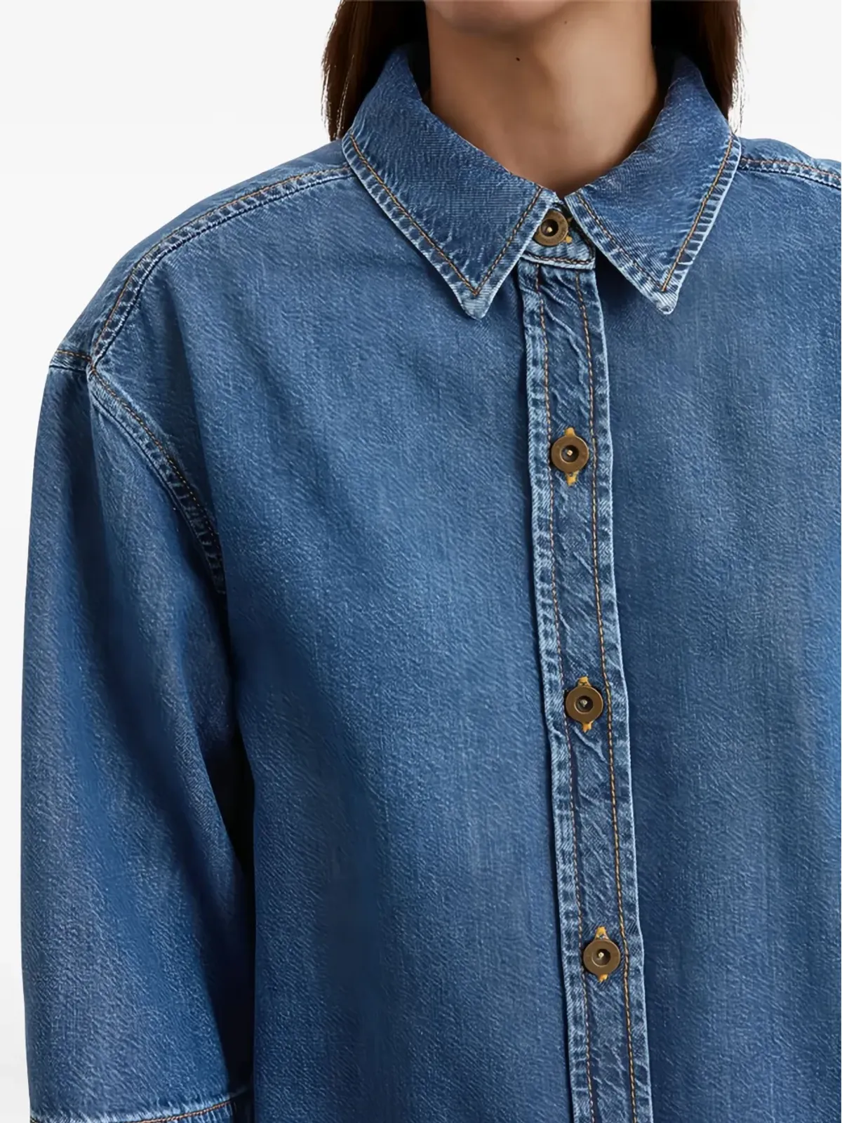 Marc O'Polo ボタンアップ デニムシャツドレス - 画像4