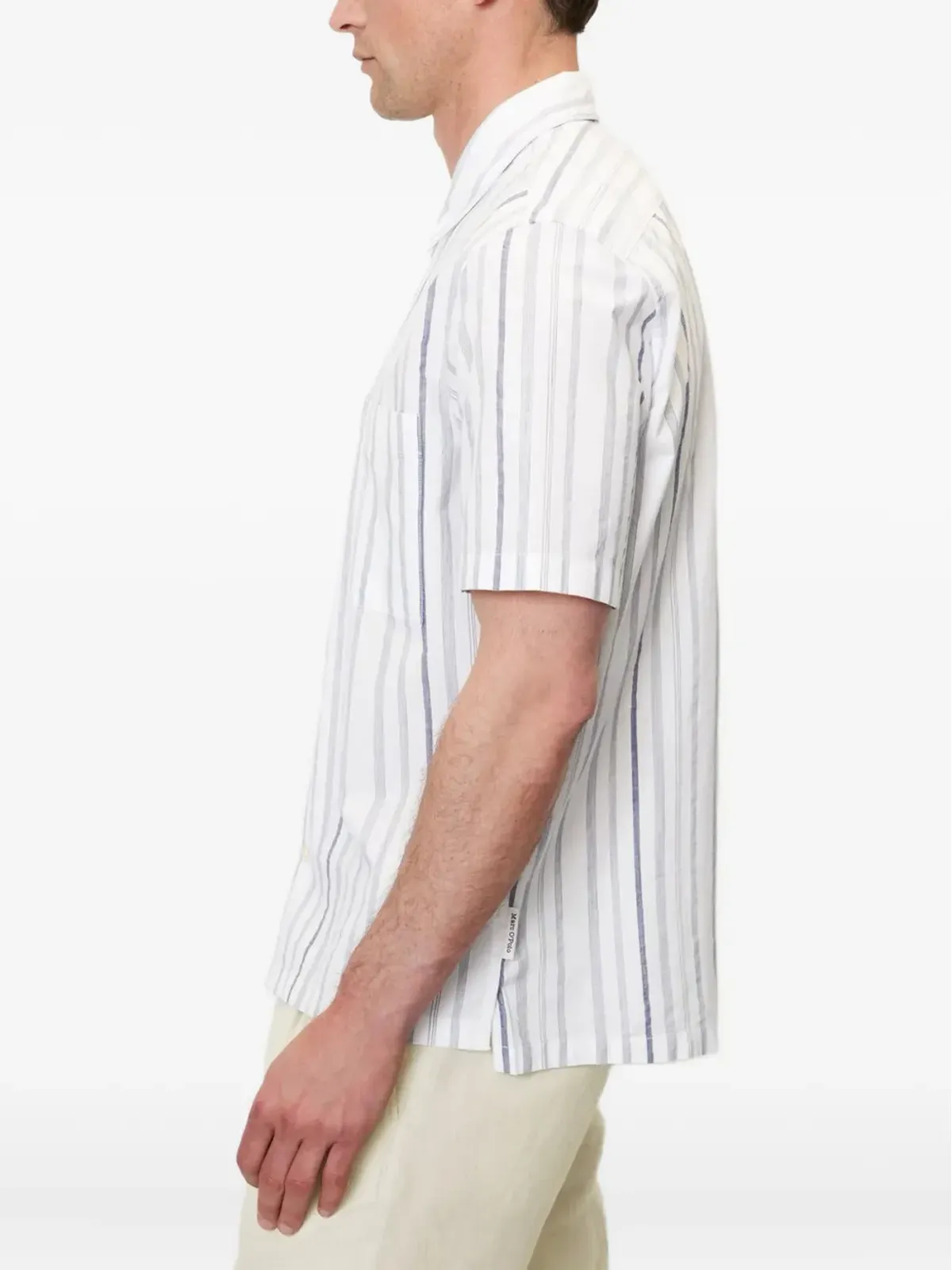 Marc O'Polo ストライプ柄の半袖シャツ - 画像4