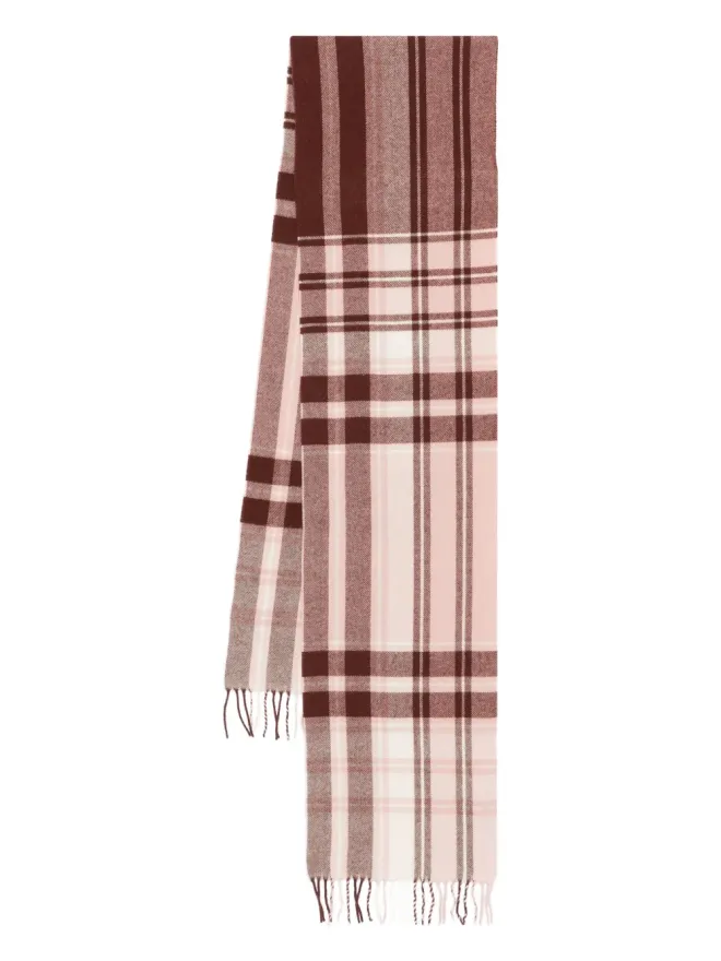 Marc O'Polo Marc O'Polo チェック柄フリンジのスカーフの商品画像
