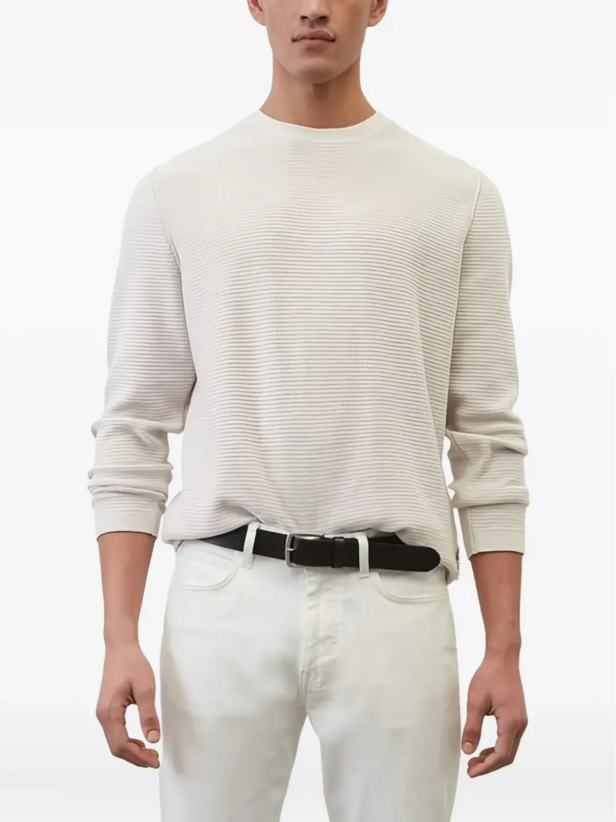 Marc O'Polo テクスチャード長袖トップ - 画像2