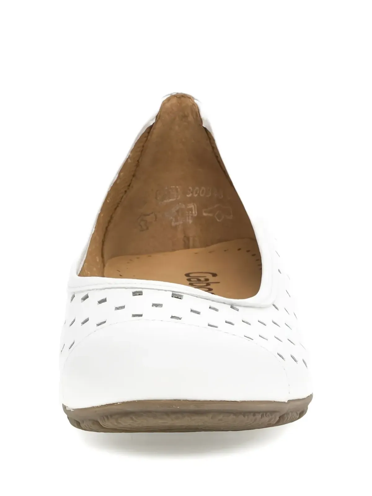 GABOR perforated ballet flats - White - 画像4