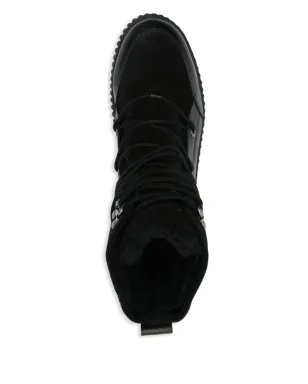 Marc O'Polo レザー コンバット アンクルブーツ - ブラック - サムネイル4
