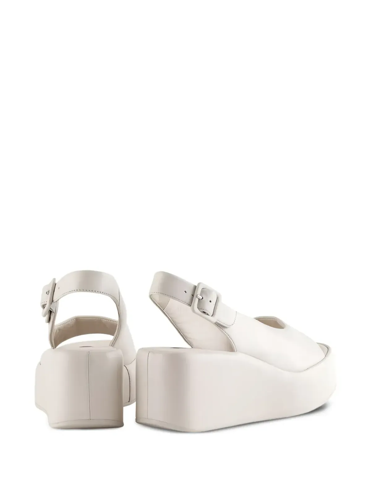 Hogl Loulou platform wedge sandals - White - 画像3
