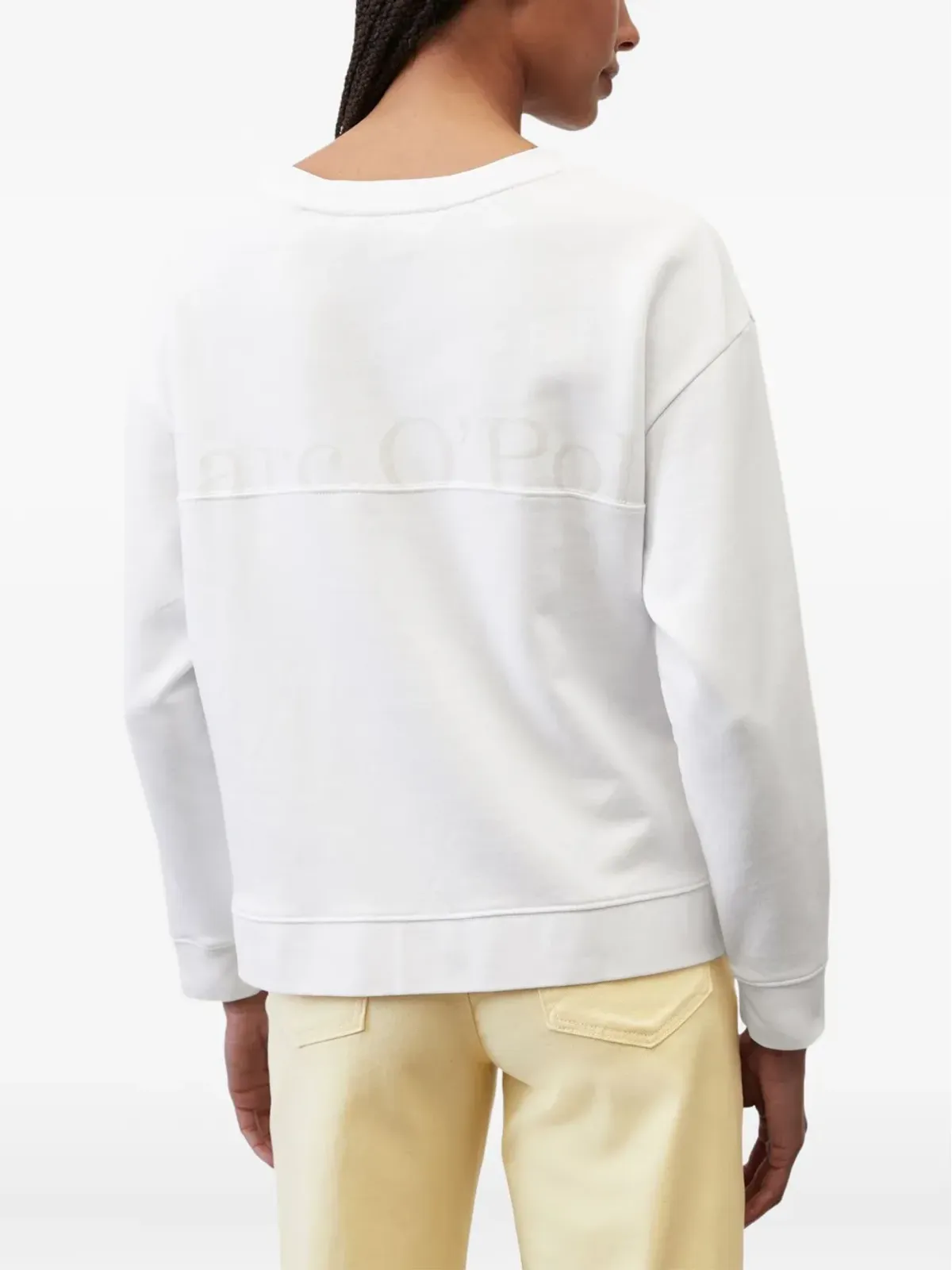 Marc O'Polo クルーネック長袖スウェット - White - 画像3