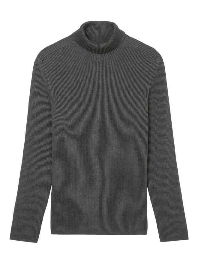 Marc O'Polo Marc O'Polo リブ編みタートルネックセーター - グレーの商品画像