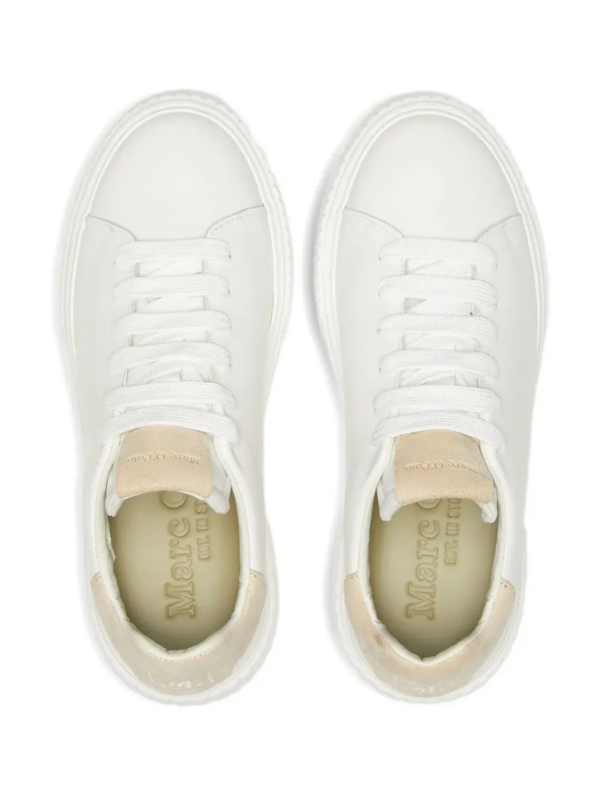 Marc O'Polo レザープラットフォームスニーカー - 画像4