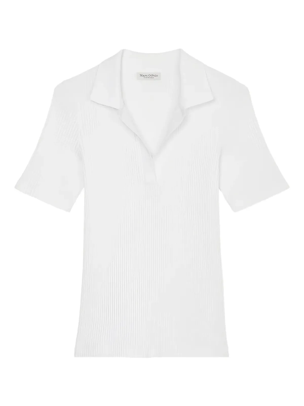 Marc O'Polo リブ編みポロカラーのトップス - 画像1