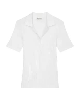 Marc O'Polo リブ編みポロカラーのトップス - サムネイル1