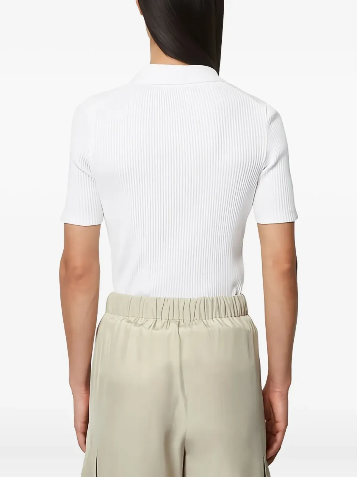 Marc O'Polo リブ編みポロカラーのトップス - 画像3