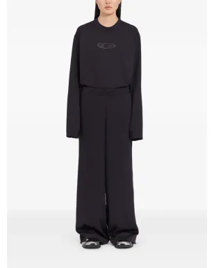 MM6 Maison Margiela X Salomon ロゴ入りドローストリングトラックパンツ - ブラック - サムネイル2