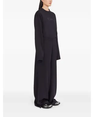 MM6 Maison Margiela X Salomon ロゴ入りドローストリングトラックパンツ - ブラック - サムネイル3
