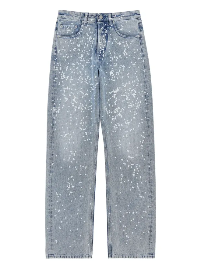 MM6 Maison Margiela MM6 Maison Margiela ペイントスプラター5ポケットジーンズ - ブルーの商品画像