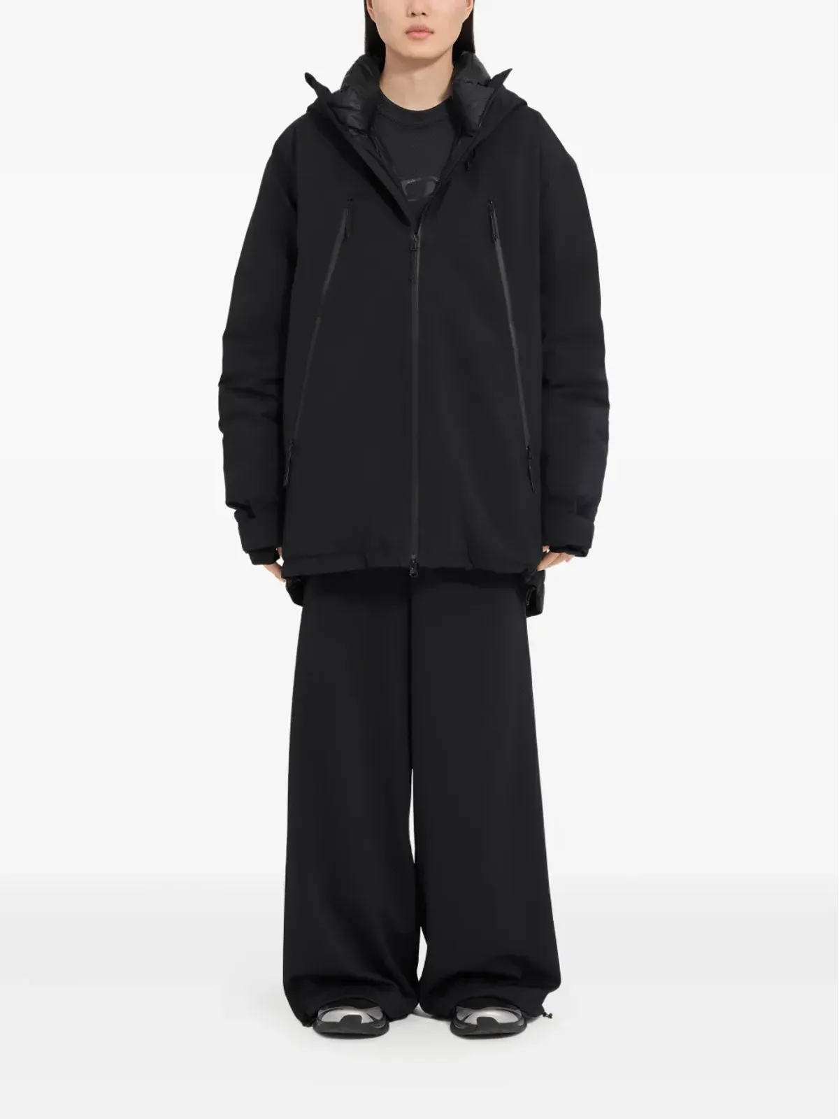 MM6 Maison Margiela X Salomon フード付きジップフロントボンバージャケット - 画像2