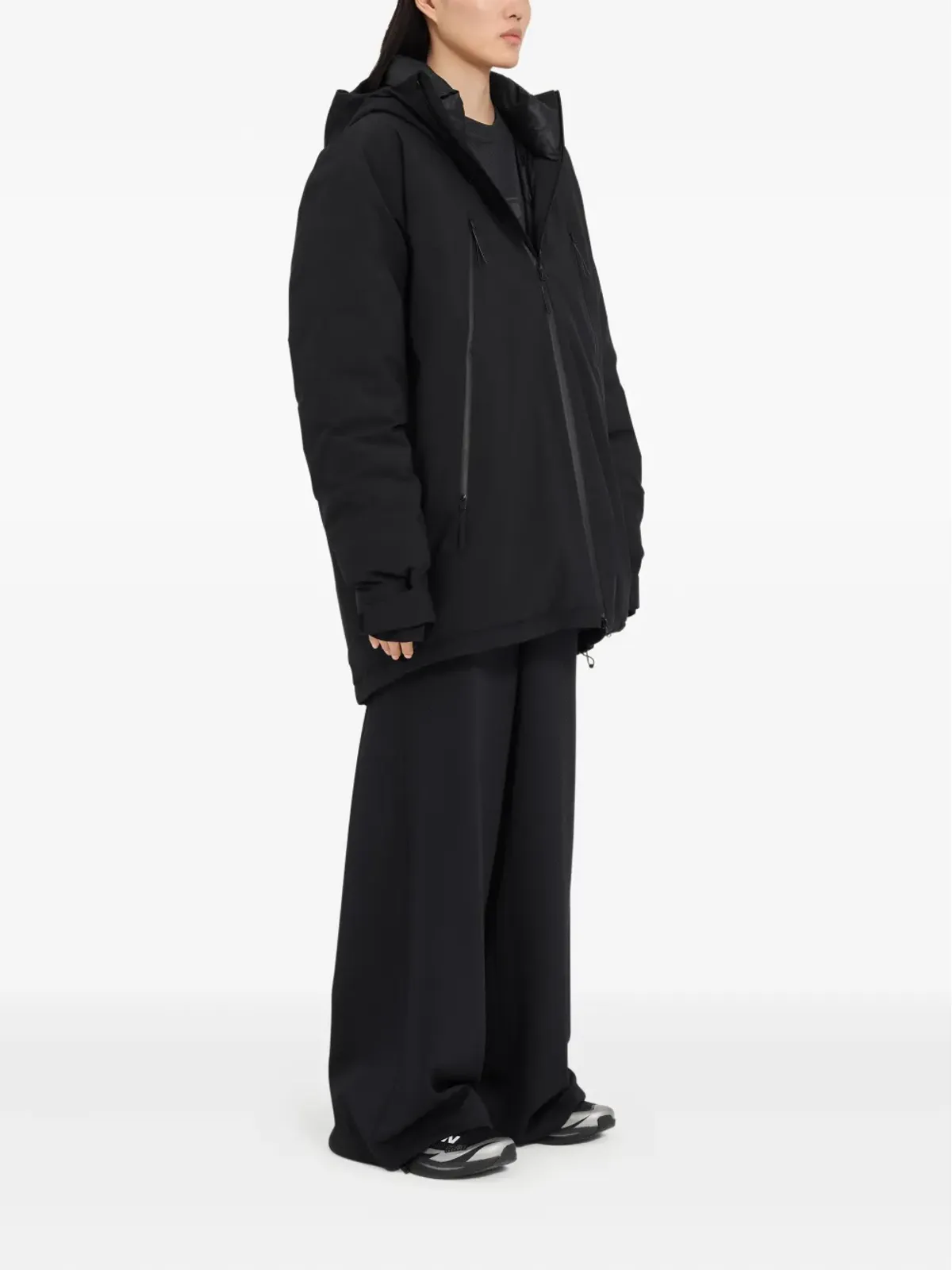 MM6 Maison Margiela X Salomon フード付きジップフロントボンバージャケット - 画像3