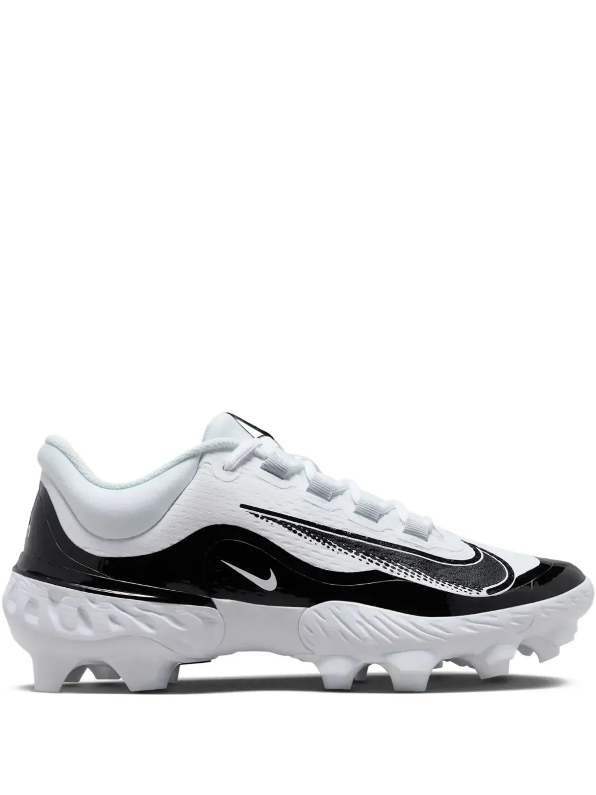 Nike Alpha Huarache Elite 4 Low MCS ホワイト×ブラック スニーカー - 画像1