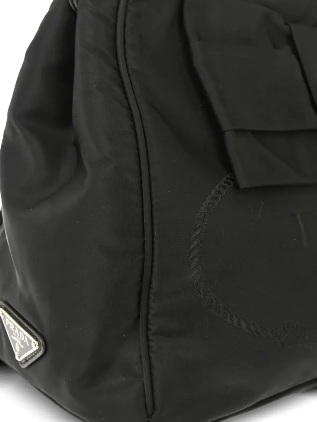 Prada ビンテージ 2010年代 リボンディテール ハンドバッグ - ブラック - 画像3