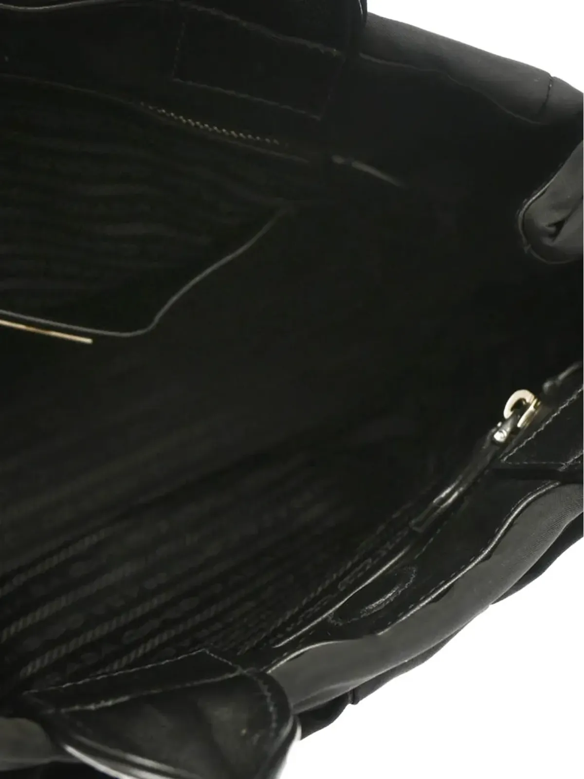 Prada ビンテージ 2010年代 リボンディテール ハンドバッグ - ブラック - 画像4