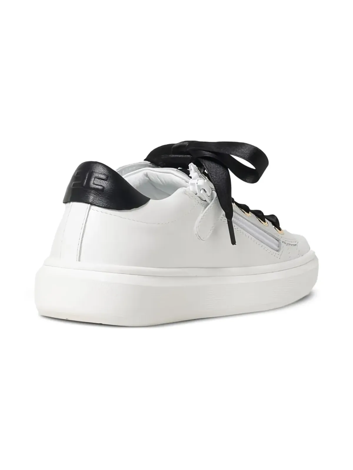 Elisabetta Franchi Kids レザー レースアップ スニーカー - 画像3