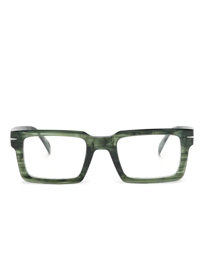 Eyewear by David Beckham Eyewear by David Beckham 長方形メガネ - グリーンの商品画像