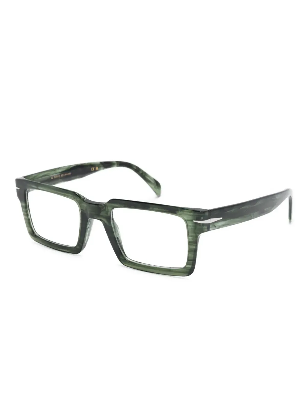 Eyewear by David Beckham 長方形メガネ - グリーン - 画像2