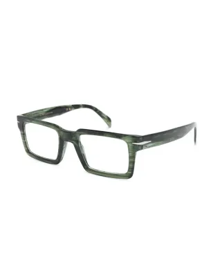 Eyewear by David Beckham 長方形メガネ - グリーン - サムネイル2