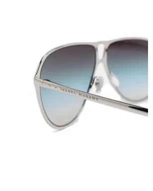 Isabel Marant Eyewear 刻印ロゴ入りメタルサングラス - サムネイル3