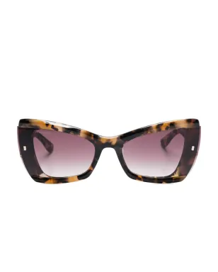 DSQUARED2 EYEWEAR べっ甲柄キャットアイサングラス - サムネイル1
