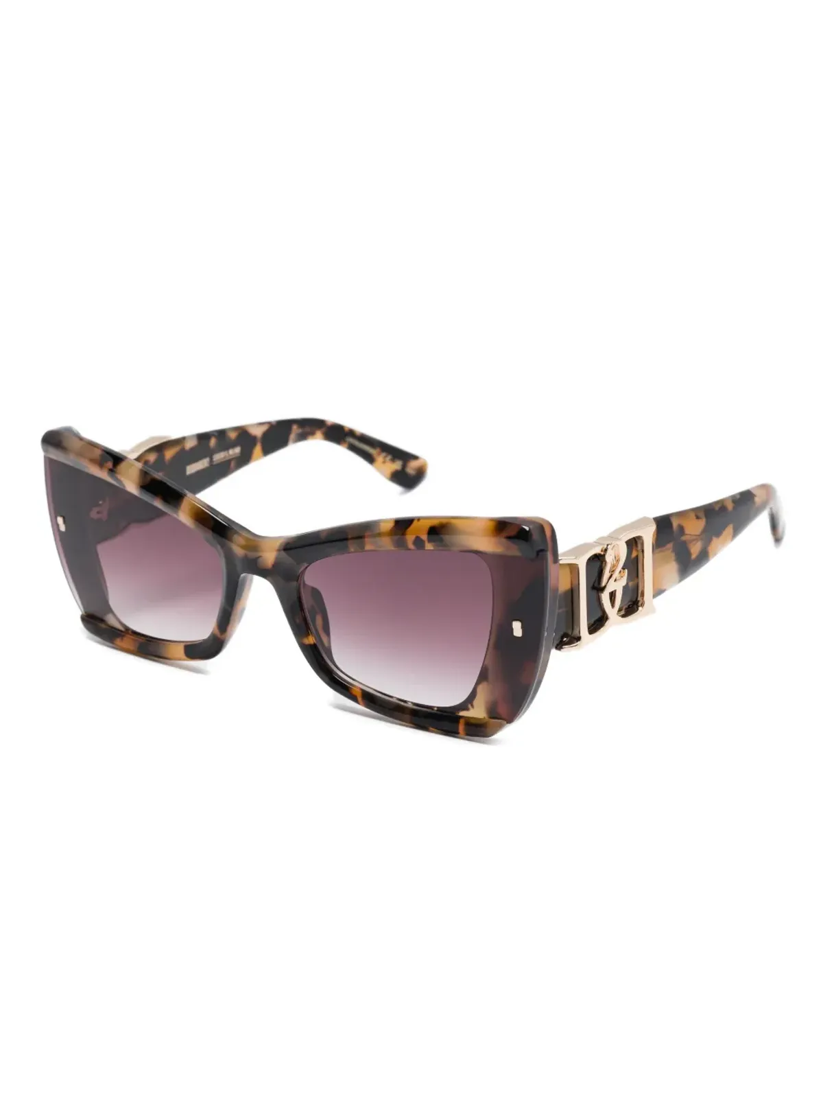 DSQUARED2 EYEWEAR べっ甲柄キャットアイサングラス - 画像2