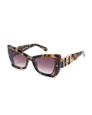 DSQUARED2 EYEWEAR べっ甲柄キャットアイサングラス - サムネイル2