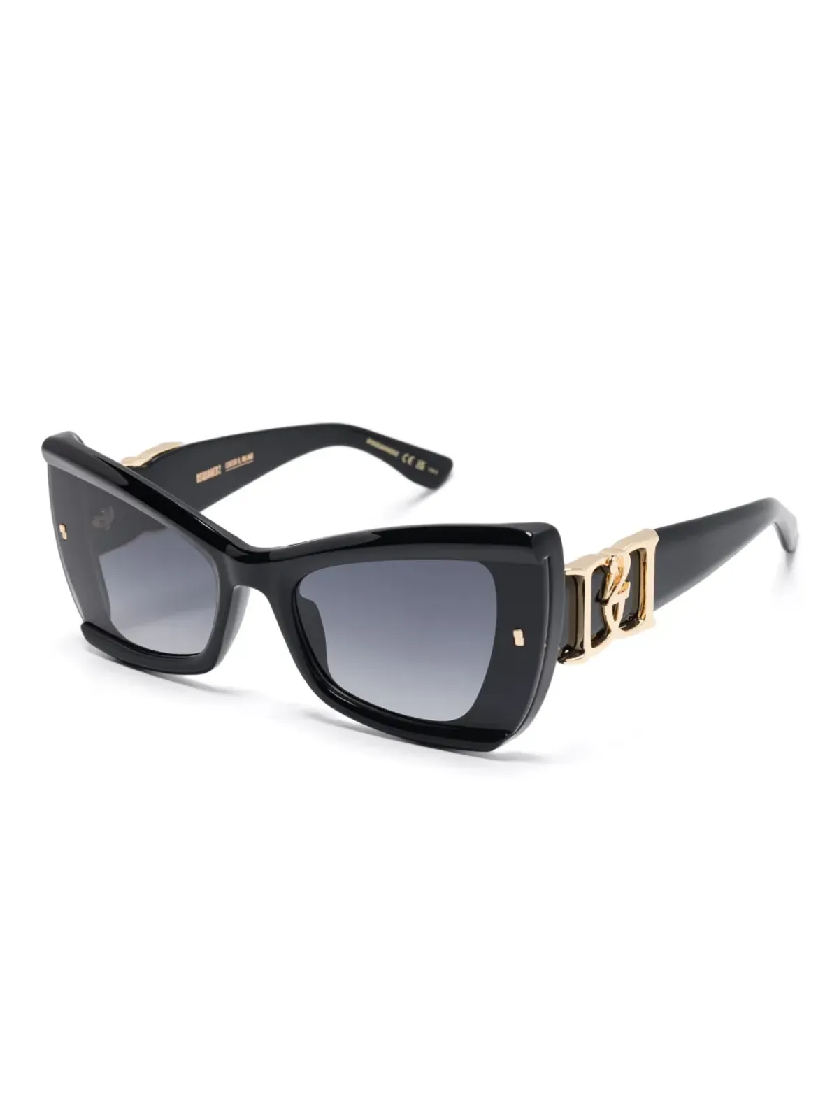 DSQUARED2 EYEWEAR キャットアイ ロゴプレート サングラス - 画像2