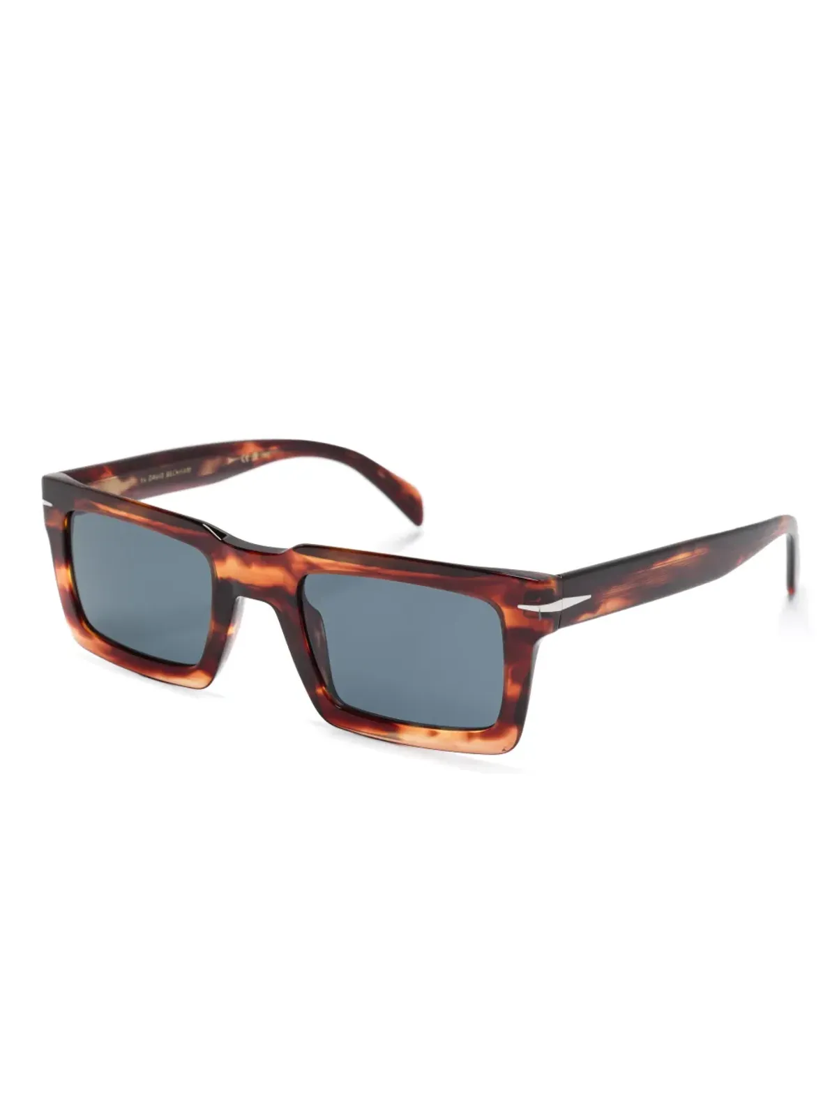Eyewear by David Beckham ホーンエフェクト長方形サングラス - 画像2