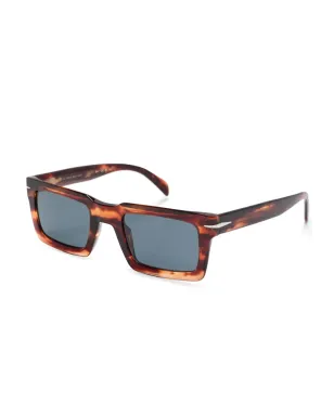 Eyewear by David Beckham ホーンエフェクト長方形サングラス - サムネイル2