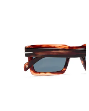 Eyewear by David Beckham ホーンエフェクト長方形サングラス - サムネイル3