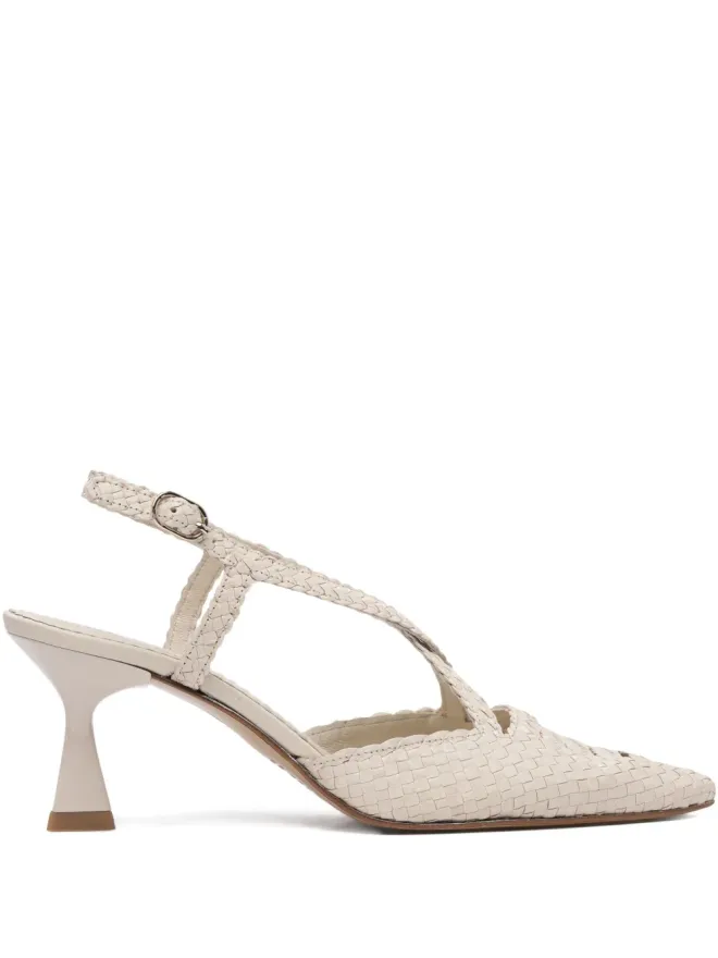 Toni Pons Toni Pons Moritz 編み込みレザー アンクルストラップパンプス - Neutralsの商品画像