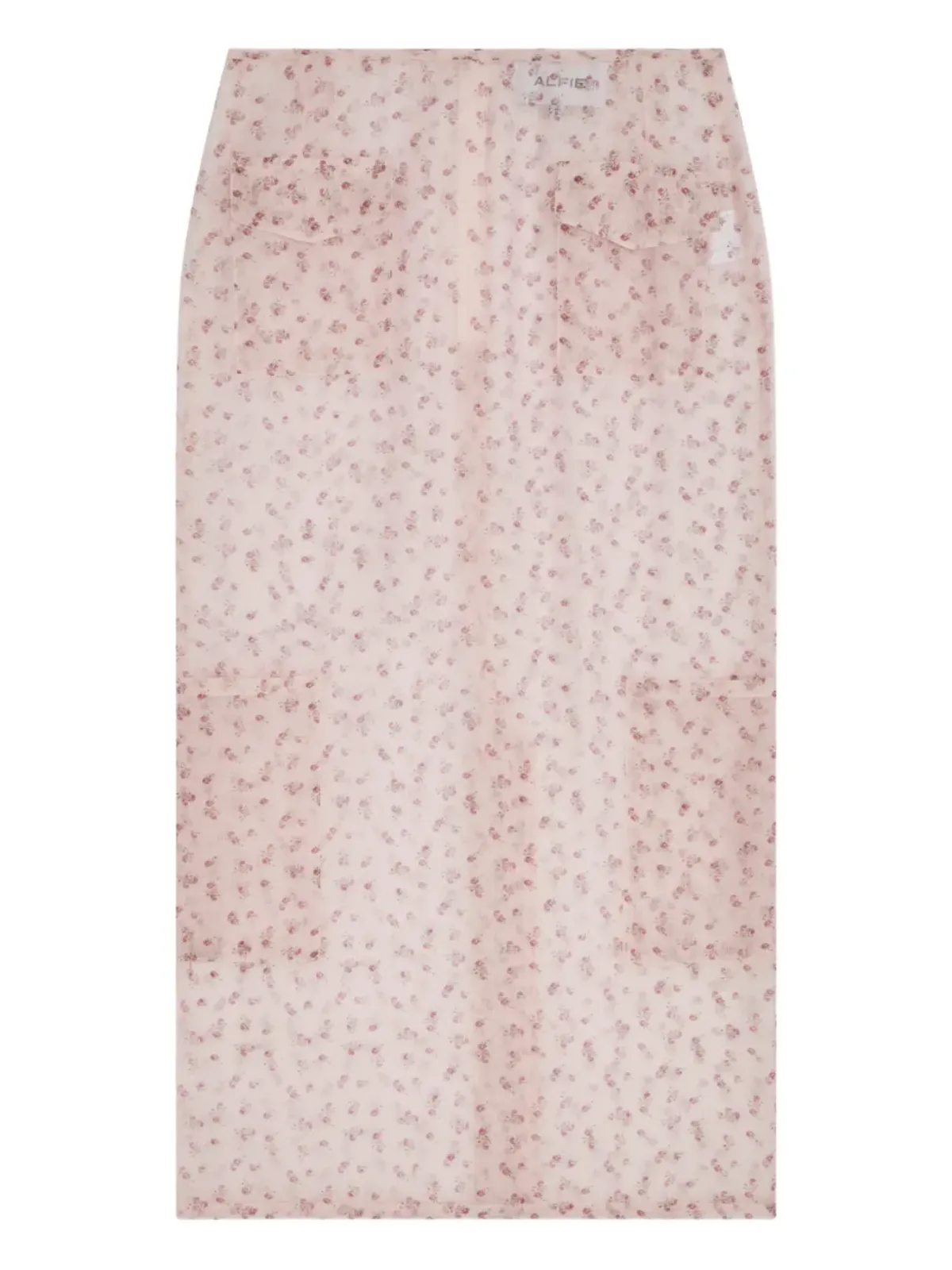 ALFIE Valletta rose-print midi skirt - 画像1