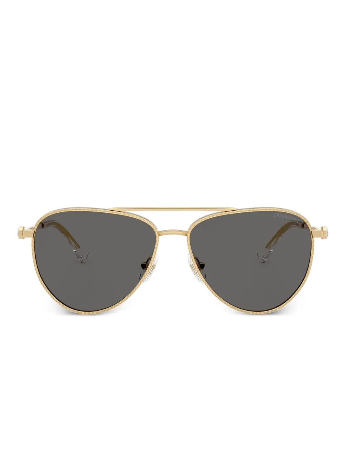 Swarovski Eyewear テクスチャードメタル サングラス - 画像1