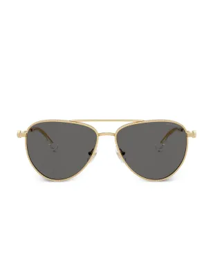 Swarovski Eyewear テクスチャードメタル サングラス - サムネイル1