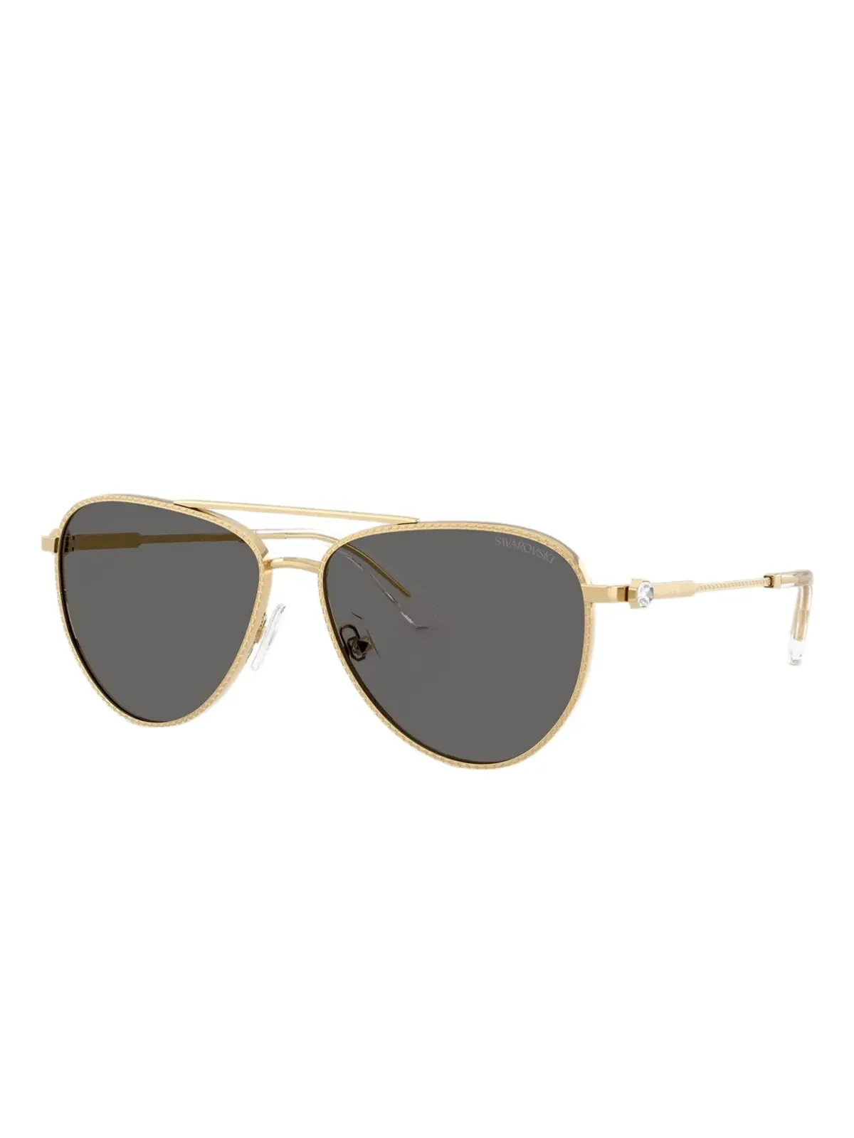 Swarovski Eyewear テクスチャードメタル サングラス - 画像2