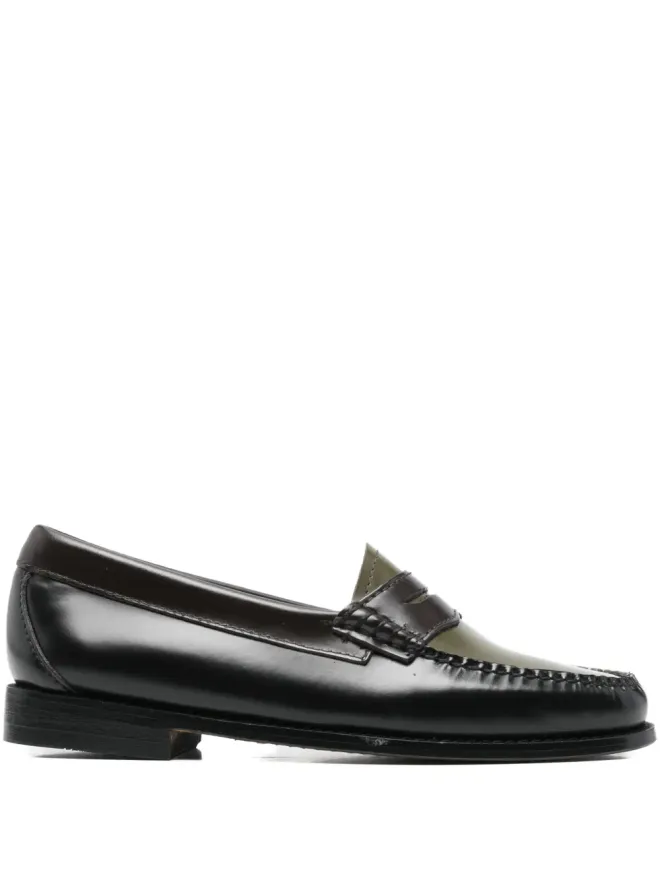 G.H.BASS G.H.Bass Weejuns panelled loafers - Brownの商品画像