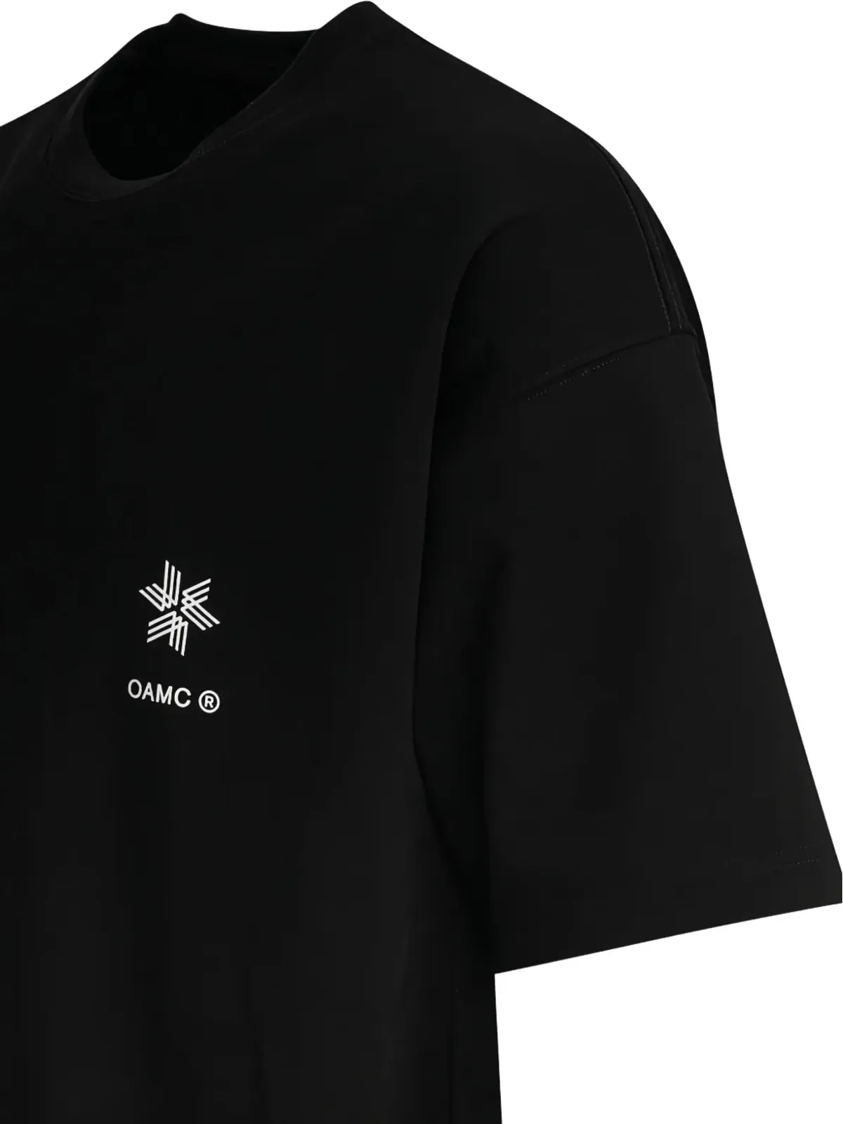 Goldwin OAMC ロゴプリント コットン Tシャツ - Black - 画像4