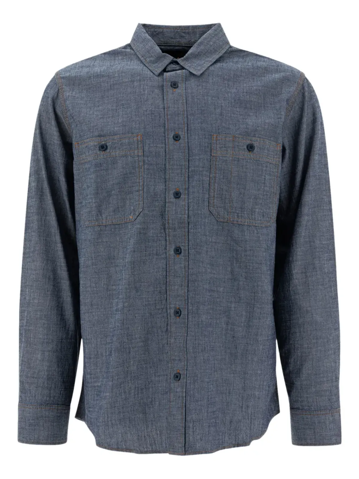 Filson ダブルポケット コットンシャツ - Blue - 画像1