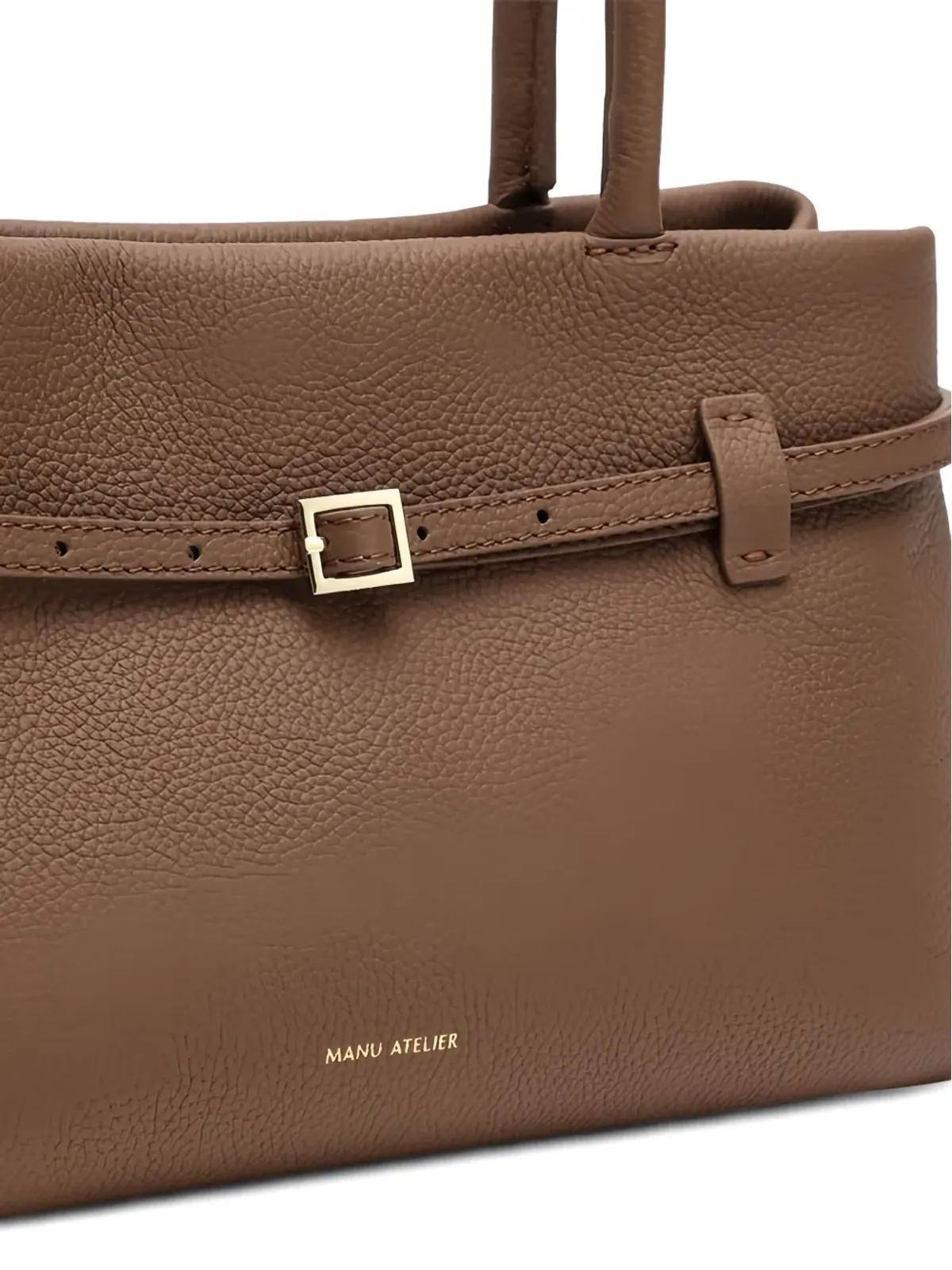 Manu Atelier ル・カンボン East Wes レザー トートバッグ - 画像5