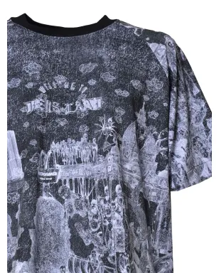 PDF グラフィックプリントTシャツ - ブラック - サムネイル3